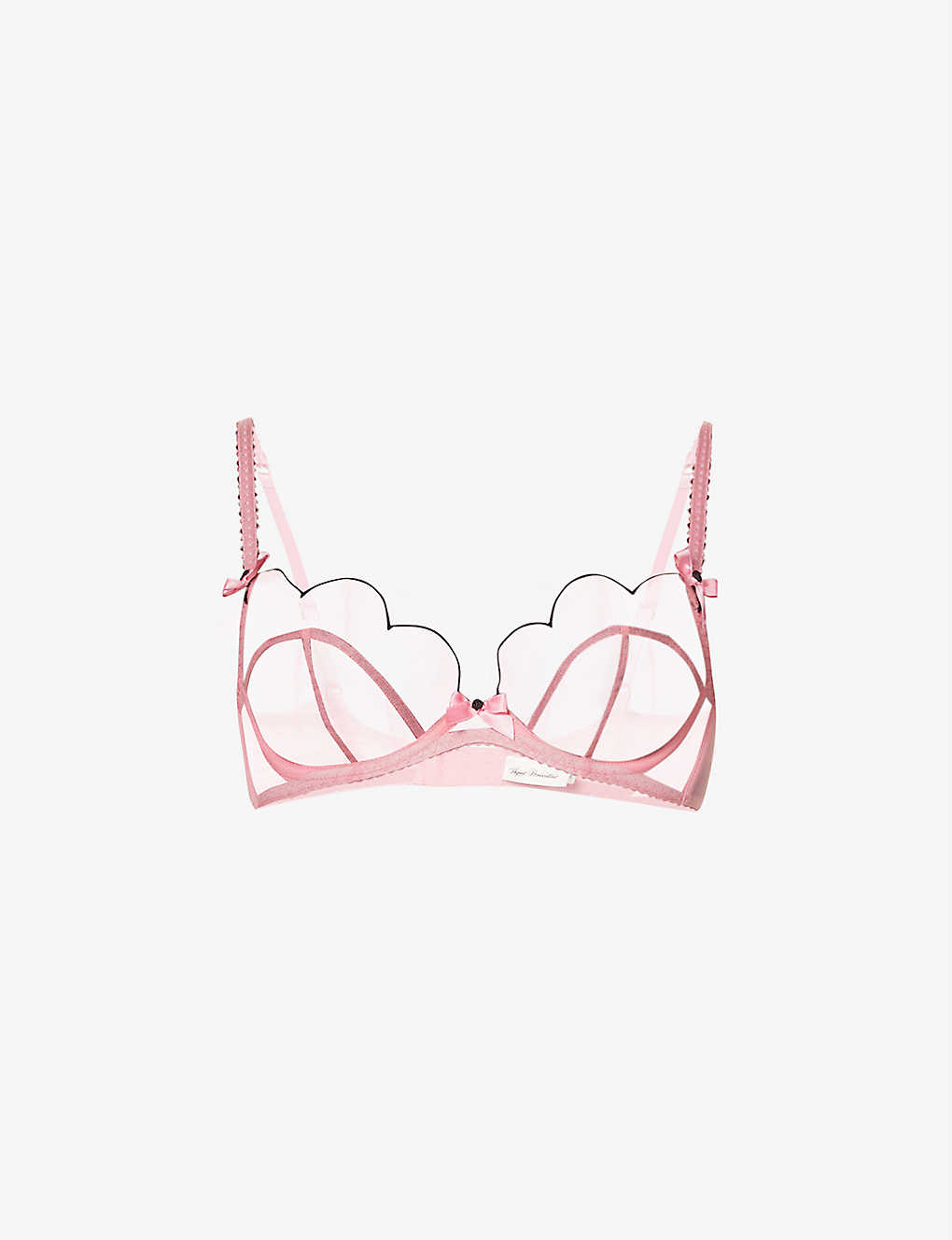 Famous - All the people's AGENT PROVOCATEUR Lorna soft-cup embroidered mesh underwired  bra